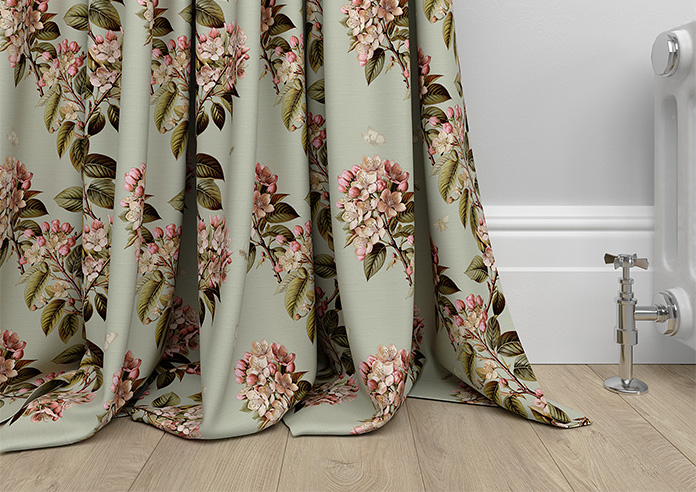 Upton, Aprils Bloom Bud Green - Made to Measure Curtains - Image 6